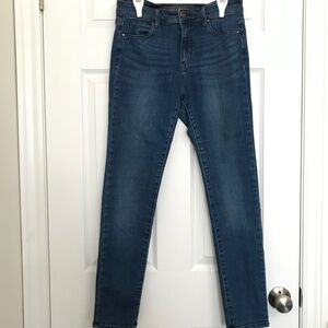 Y2K WAX JEAN Denim Jeans Skinny Ankle Size 6 Fit Deep Blue